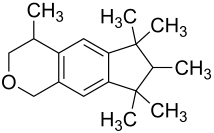 Strukturformel von 4,6,6,7,8,8-Hexamethyl-1,3,4,6,7,8-hexahydrocyclopenta[g]isochromen