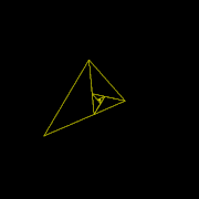 El triángulo áureo obtuso es el gnomon del triángulo áureo agudo