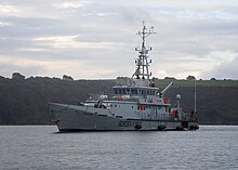 A Border Force cutter, primarily enforcing customs and immigration laws in UK waters HMC Vigilant.jpg