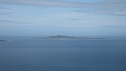 View of Myklebost on the south coast of Harøya