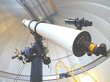 Interior view of dome and TAO refractor telescope, used for hand-on viewing at Stargazes and classes