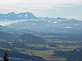 Maierhöfen im Westallgäu mit dem Säntis