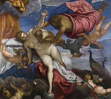 Tintoretto: Origine della Via Lattea (Mælkevejens oprindelse), 1575-1580
