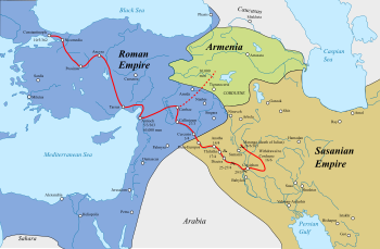 A map of the campaign up to the battle of Samarra