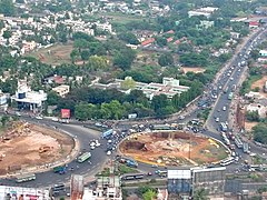 Kathipara junction before the construction of flyover