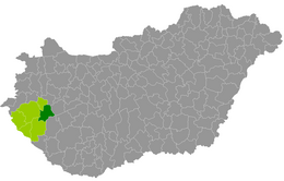 Distret de Keszthely - Localizazion