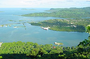 View of a bay in the Federated States of Micronesia