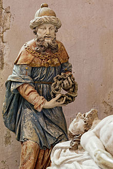Joseph of Arimathea in the Église Notre-Dame "mise au Tombeau"
