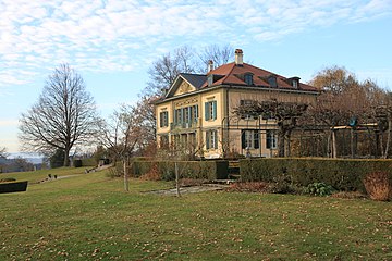 Landhaus von Rodolphe de Weck: Gartenfassade