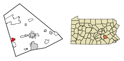 Location in Lebanon County, Pennsylvania