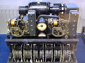 The German Lorenz cipher machine, used in Worl...