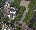 De Amstelkerk gezien vanuit de lucht.