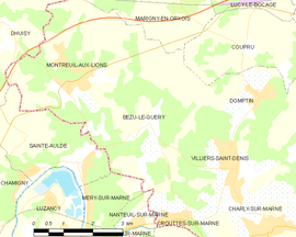 Mapa obce Bézu-le-Guéry