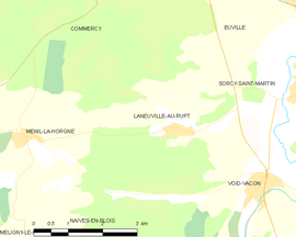 Mapa obce Laneuville-au-Rupt