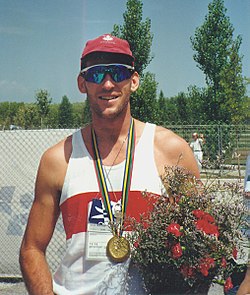 Michael Forgeron olympiavoittajana 1992.