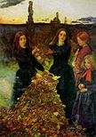 Herfstbladeren, Millais