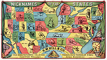 Nicknames of U.S. states, 1884 Nicknames of the states, 1884.jpg