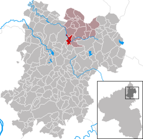 Poziția Nistertal pe harta districtului Westerwaldkreis