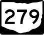 State Route 279 marker