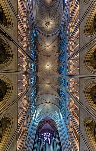 Свод нефа собора Парижской Богоматери