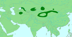 Distribuição aproximada do pardal-de-nuca-preta
