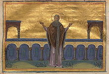 Patriarch John IV of Constantinople (Menologion of Basil II).jpg