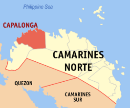 Kaart van Capalonga