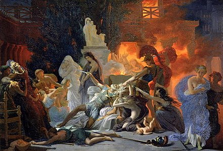 La Mort de Priam (1817), musée des Beaux-Arts d'Angers.