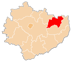 Location within the voivodeship