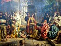 Llegada de los judíos a Polonia, 1096 (Jan Matejko, s. XIX).