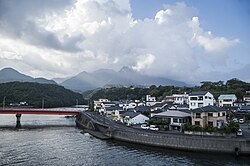 Red Bridge across the Anbō River