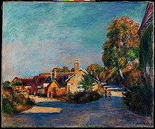 Faubourgs de Maintenon par Renoir, 1888.
