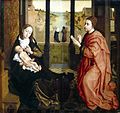 Den Hillige Lukas têkent Onze-Lieve-Vrouwe (1434) (Museum of Fine Arts, Boston)