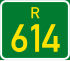 Regional route R614 shield