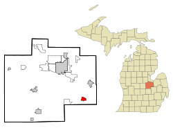 Location of Birch Run within Saginaw County, Michigan