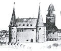 Das Schloss mit Amtsturm um 1650