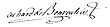 Signature de Luc René Charles Achard de Bonvouloir