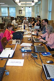 Edit-a-thon at the Smithsonian Libraries, October 2013