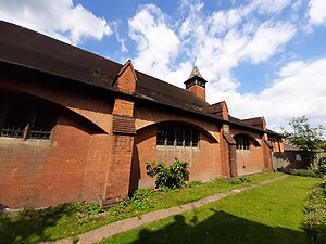 The garden side of the church