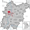 Lage der Gemeinde Stulln im Landkreis Schwandorf
