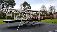 Metal replica of the Mayfly plane