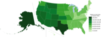 U.S. states by land area