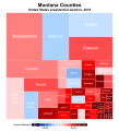 Image 7Treemap of the popular vote by county, 2016 presidential election. Areas are in proportion to the number of votes cast in each county. (from Montana)