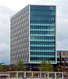 University of Salford Building MediaCity UK Uos Building alone July 2010 (Small).jpg