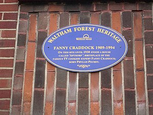 Who knows where Fanny Craddock lived ? Well, i...
