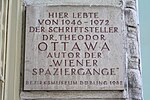 Theodor Ottawa - Gedenktafel