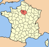 The Île-de-France région roughly corresponds to the metropolitan area of Paris.