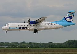 ATR 72-200 der Danube Wings