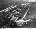 Vista aérea del aeropuerto Alfredo Barbieri en Montecelio (1934)