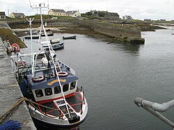 Bunowen Pier in Aillebrack townland